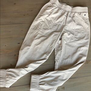Calia Cream Light pleather Jogger Pants never worn